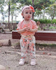 Mioglrie Newborn Baby Girl Clothes Romper Onesie Floral Pant Set Cotton Infant Girl Clothes Cute Baby Girls' Clothing Pink Baby Clothes Girl 0-3 Months