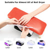 Arm Rest for Nails Cushion, Microfiber Leather Nail Arm Rest for Nail Tech, Soft Hand Rest Pillow Professional Arm Rest for Manicure, Detachable Nail Art Accessories Tool for Nails Tech-Brick Red