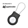 Belkin Apple AirTag Secure Holder with Wire Cable - Durable, Scratch-Resistant AirTag Case w/ Allen Key Locking System, Protective AirTag Keychain Accessory for Keys, Luggage, Pets, & More - Black