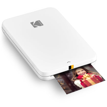 KODAK Step Slim Instant Mobile Color Photo Printer - Wirelessly Print 2x3 Photos on Zink Paper with iOS & Android Devices, White