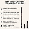 WOWCOMBO Ultimate Waterproof Eyeliner Pencil with Built-in Sharpener - Smudge-Proof - Long Lasting - Stays On All Day - Creates Bold & Defined Lines - Eye Makeup for All Ages & Skin Types (BROWN)