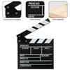 Cosmos 2 Pack Movie Directors Clapboards Film Clapboard Wooden Clapper Board Film Slate Action Scene Cut Clapper for Photography Studio Video Cut and Movie Party Decorations (Wooden-Black)