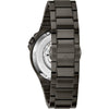 Bulova Men's Classic Maquina Black Ion-Plated Stainless Steel 3-Hand Automatic Watch, Skeleton Dial Style: 98A179