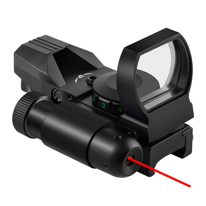 Beileshi Reflex Sight,4 Reticle Red & Green Dot Sight Optics with Integrated Red Laser Sight Less Than 1mW Output