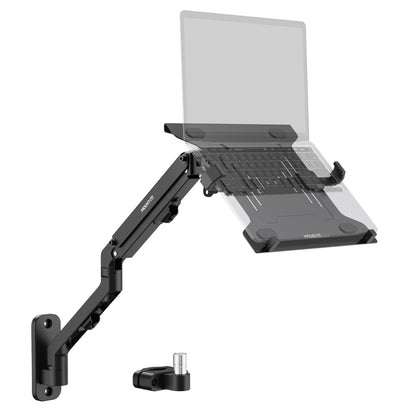 Mount-It! Laptop Arm for Wall or Pole Mounting, Full Motion Laptop Mount with Tray for 10