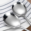 NeigeTec Stainless Steel Serving Spoon Set of 6 Pieces for Catering, Dishwasher Safe, 9.14 Inches Large Serving Utensils of Spoons