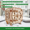 Wood Trick Safe Wooden Model Kit for Adults and Kids to Build - DIY Locker Puzzle Box with Combination - Mechanical - Store Your Precious Items - Heavy Duty Design - 3D Wooden Puzzle