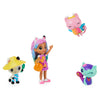 Gabby's Dollhouse, Gabby and Friends Figure Set with Rainbow Gabby Doll, 3 Toy Figures and Surprise Accessory Kids Toys for Ages 3 and up
