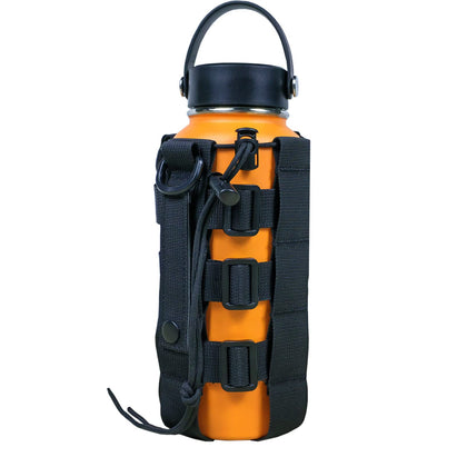 Fyelo Tactical Water Bottle Pouch, Molle Water Bottle Holder, Black/Brown/Green Water Bottle Bag for Outdoor Sports