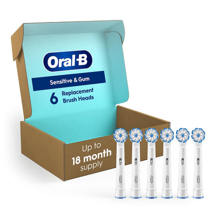 Oral-B Gum Care Electric Toothbrush Replacement Brush Heads, 6 Count