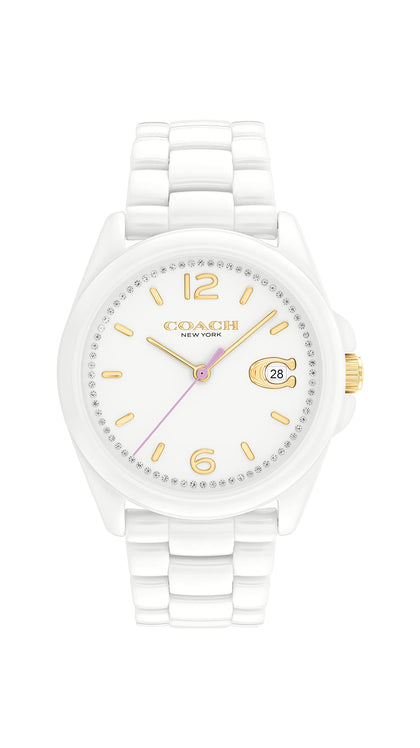 Coach Greyson Women's Watch | Water Resistant | Quartz Movement | Elevating Elegance for Every Occasion(Model 14503925)