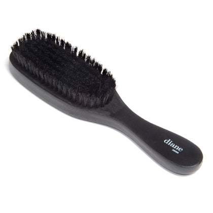 Diane 100% Boar Bristle Wave Brush for Men and Women - Soft Bristles for Fine to Medium Hair - Use for Detangling, Smoothing, Wave Styles, Soft on Scalp, Restore Shine and Texture