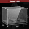 Leffis Football Display Case, Acrylic Football Case Display Case, Memorabilia Display Cases with Removable Built-in Football Display Stand for Autographed Football (No Assembly Required)