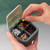 Small Pill Case, Cute Pill Box - Acedada Travel Daily Pill Organizer, Portable Pretty Pill Container for Purse Pocket, Compact Medicine Holder for Vitamins, Fish Oils, Supplements, Green