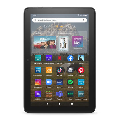 Amazon Fire HD 8 tablet, 8 HD Display, 32 GB, 30% faster processor, designed for portable entertainment, (2022 release), Black