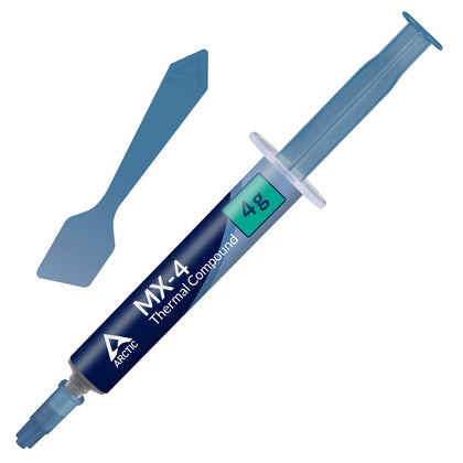 ARCTIC MX-4 (incl. Spatula, 4 g) - Premium Performance Thermal Paste for all processors (CPU, GPU - PC, PS4, XBOX), very high thermal conductivity, long durability, safe application, CPU Thermal Paste