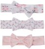 Hudson Baby baby girls Cotton Scratch Mitten Set Headband, Pink Floral, 0-6 Months US