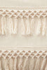 White Duvet Cover Fringed Cotton Tassel Boho Quilt Cover (96inL*104inW)