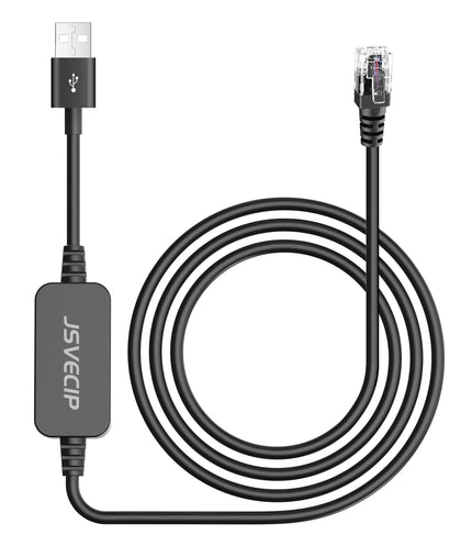 Jsvecip Radar Detector Cable,USB to RJ11 Plug Cable Compatible with Uniden R3 R7 R1 Radar Detector,Escort 360, Passport 9500i/7500S/8500/7500/6800,5V/12V Car Lighter Adapter Cable