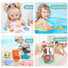 Eners 17 PCS Baby Bath Toys for Toddler 1-3, Animal Bathtub Toys, Bath Toys for Kids Ages 1-3, Water Bath Tub Toys, Baby Infant Bath Toys 6-12-18 Month