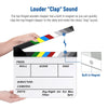 NEEWER Acrylic Film Movie Directors Clapper Board Kit, 12