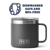 YETI Rambler 14 oz Mug, Vacuum Insulated, Stainless Steel with MagSlider Lid, Charcoal