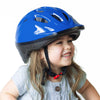 Joovy Noodle Bike Helmet for Toddlers and Kids Aged 1-9 with Adjustable-Fit Sizing Dial, Sun Visor, Pinch Guard on Chin Strap, and 14 Vents to Keep Little Ones Cool (Small, Blueberry)