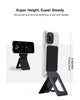MOFT Phone Tripod Stand Compatible with iPhone 15/14/13/12 Series, Angle Adjustment & Strong Magnets & MagSafe Compatible MOVAS Invisible Selfie Stick Tripod, Jet Black