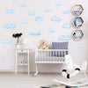 DECOWALL DS9-1702 Clouds Kids Wall Stickers Wall Decals Peel and Stick Removable Wall Stickers for Kids Nursery Bedroom Living Room décor