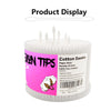 Pointed Tip Cotton Swabs,500 count Cotton Buds,Double Precision Tips with Paper Stick for Personal Care and Makeup