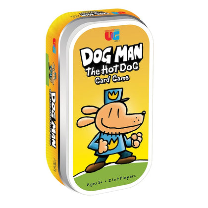University Games The Hot Dog Card Game for Ages 5 and Up, 2 to 4 Players Based on The Dog Man Books by Dav Pilkey (07011), Yellow