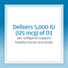 Natural Factors, Vitamin D3 5000 IU (125 mcg), Supports Strong Bones, Muscles and Immune Function, 360 Softgels