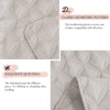 Exclusivo Mezcla Beige Bone Quilt Set Full Queen Size, 3 Pieces Stitched Pattern Queen Quilts (90