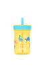 Contigo Leighton Kids Plastic Water Bottle, 14oz Spill-Proof Tumbler with Straw for Kids, Dishwasher Safe, Pineapple/Dinos