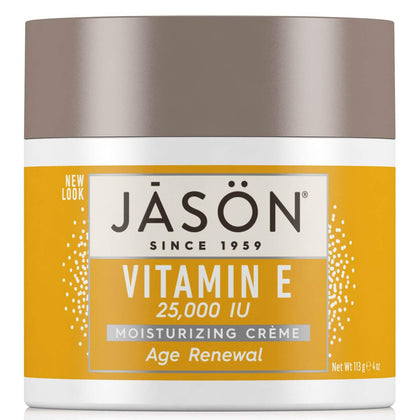 JASON Age Renewal Vitamin E 25,000 IU Moisturizing Crème, 4 Ounce Container (Pack of 2)