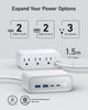 Anker 525 Charging Station, 7-in-1 USB C Power Strip for iphone13/14, 5ft Extension Cord with 3AC,2USB A,2USB C,Max 65W Power Delivery Desktop Accessory for MacBook Pro, Home, Office (Aurora White)