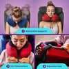 Cabeau Evolution S3 Travel Neck Pillow Memory Foam Neck Support, Adjustable Clasp, and Seat Strap Attachment - Comfort On-The-Go with Carrying Case for Airplane, Train, and Car (Steel Grey)