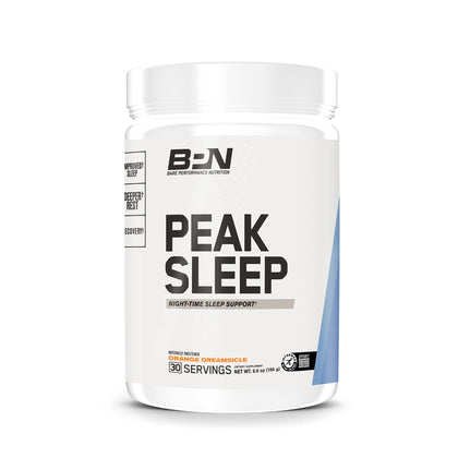 BARE PERFORMANCE NUTRITION, BPN Peak Sleep Night-Time Sleep Support Supplement, Orange Dreamsicle