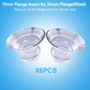 Juome 6Pcs Flange Inserts 17mm Compatible with Momcozy Wearable Breast Pump S12 Pro/S9 Pro/S12/S9, for TSRETE/Spectra/Medela 24mm Shields/Flanges, Reduce 24mm Tunnel Down to 17mm