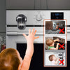 EUDEMON Child Safety Heat-Resistant Oven Door Lock, Oven Front Lock for Kids Easy to Install, Use 3M Adhesive,No Screws or Drill (Clear-Black)(NOT Suit for All OVNES)