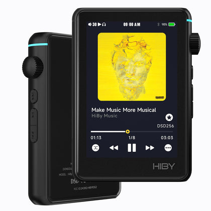 HiBy R3 II Hi-Fi MP3 Player with Bluetooth and WiFi Supports Streaming DSD PCM MQA dongle 3.5mm+4.4mmBAL Jacks