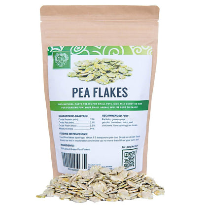 Small Pet Select- Pea Flakes, 8oz,green