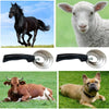 2Pcs Stainless Steel Curry Comb Horse Brush 4 Rings Rubber Horse Curry Comb for Cow Sheep Dog Goat Horse Brush Supplies