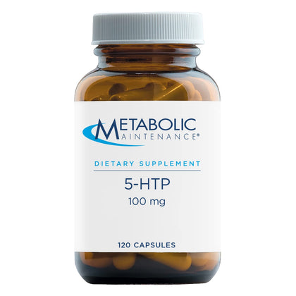 Metabolic Maintenance 5-HTP - 100 Milligrams with Vitamin B6 (P-5-P) for Mood + Sleep Support (120 Capsules)
