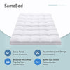 SameBed Mattress Topper Queen,Extra Thick Mattress Pad Cover for Back Pain,Cooling Mattress Protector with 8-21 Inch Deep Pocket,Overfilled Down Alternative Filling