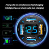 66W Fast USB Car Charger Fast Charge with Voltmeter LED Light Display Car Charger Adapter Compatible for iPhone 14/13/12/11pro/x/8/S22/S22+/Ultra/S21/S10/S9