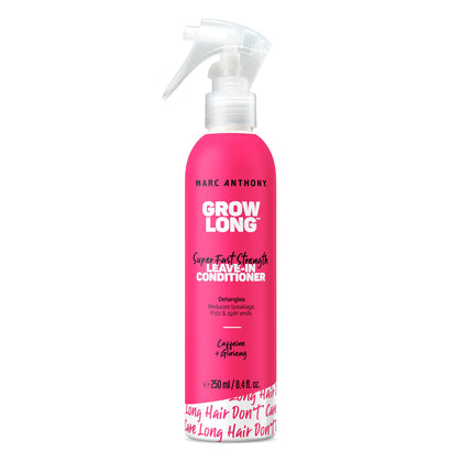 Marc Anthony Leave-In Conditioner Spray & Detangler, Grow Long Biotin - Anti-Frizz Deep Conditioner For Split Ends & Breakage - Vitamin E, Caffeine & Ginseng for Curly, Dry & Damaged Hair