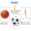 PETIT MANON 2 PCS Acrylic Basketball Stand, Clear Display Stand for Basketball, Ball Holder Storage for Basketball Football Volleyball Soccer Ball