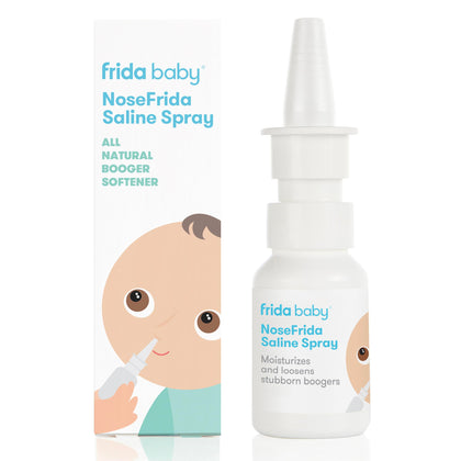 Frida Baby NoseFrida Saline Spray|Saline Nasal Spray to Soften Nasal Passages for Use Before NoseFrida The SnotSucker
