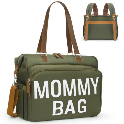 Pripher Mommy Bag for Hospital, Diaper Bag Backpack & Tote with 14 Pockets for 2 Kids, Large Waterproof Hospital Bags for Labor and Delivery, Baby Travel Bag with 3 Insulated Pockets, Olive Green